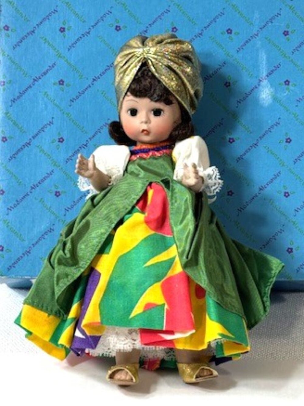 Madame Alexander restrung 8" Brazil doll.